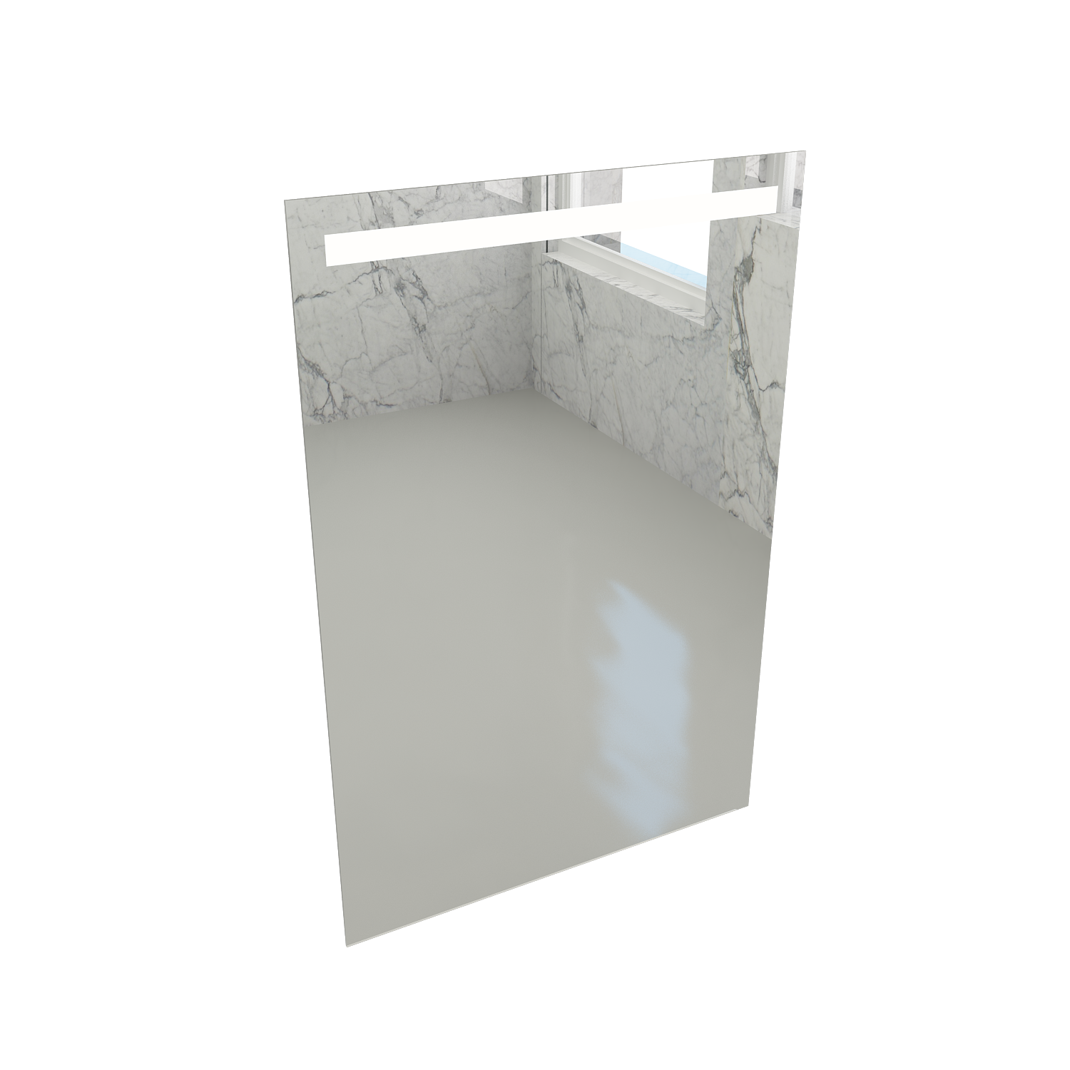 Banyo Dolabı Aynası Dikdörtgen Dikey Işıklı